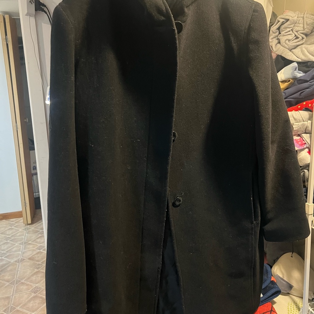Woman casual coat black like new